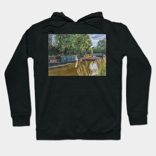 Moored Boats At Odiham Art Hoodie